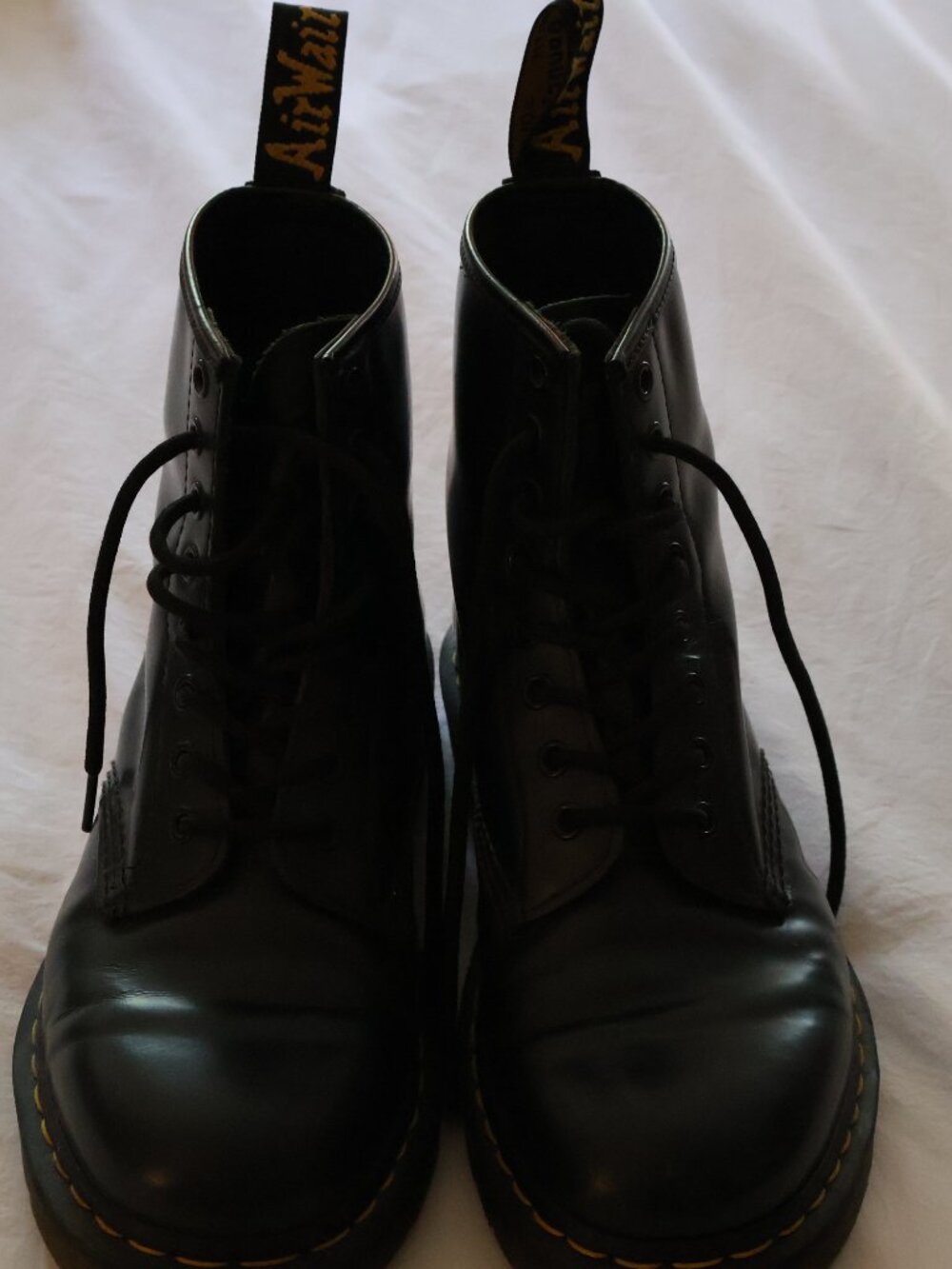 Dr. Martens 1460 8‑eye boots in a rare blue leather Womens 9